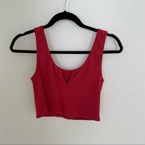 Brandy Melville Red Cropped Tank